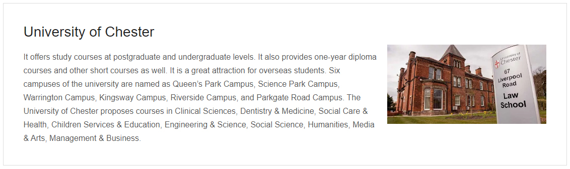 University of Chester