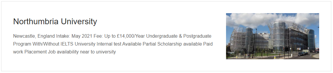 University of Northumbria