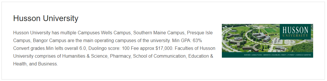 University of husson