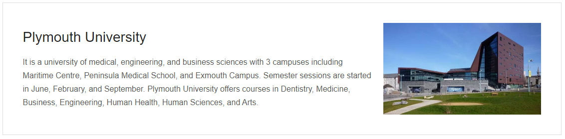 University of playmouth