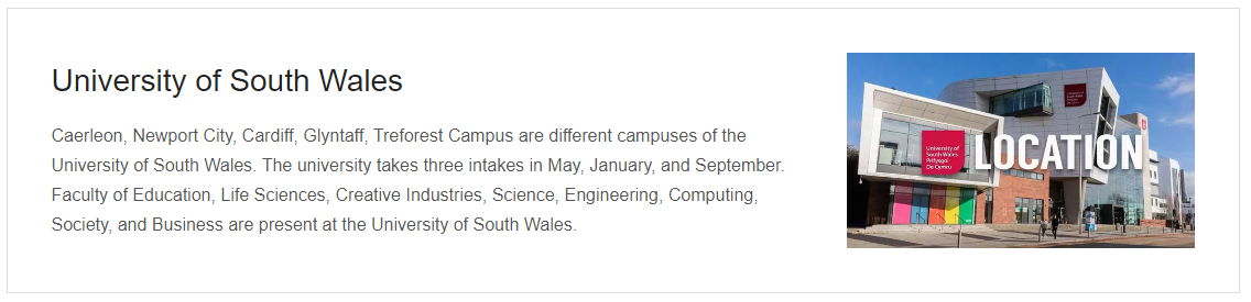 University of southwales